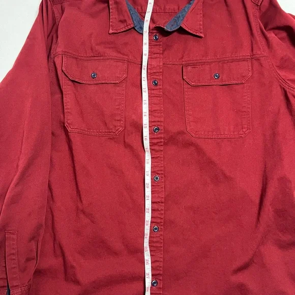 Pategonia XL men’s button up heavy duty shirt maroon/burgundy. - Picture 4 of 11